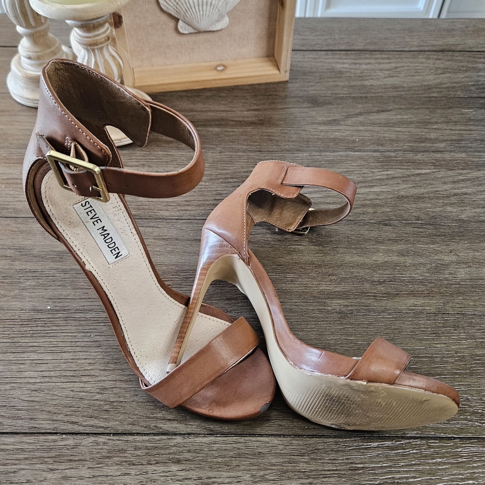 Steve Madden Brown Stiletto Heels - Picture 2 of 6